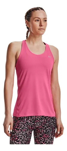 Camiseta Esqueleto Under Armour Racer Tank Mujer-rosa