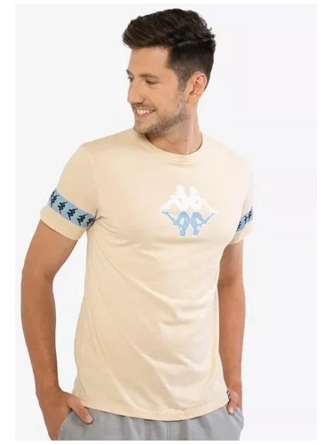 Polera Kappa Con Logo Espejo Color Piel De Hombre De Algodón