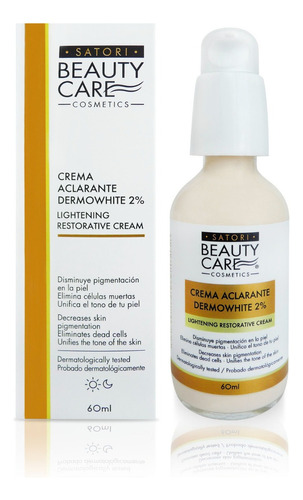 Crema Facial Aclarante Dermowhite 2% + Vitamina C 1% Satori Tipo de piel Delicada