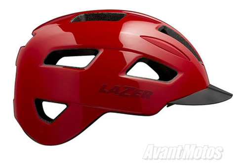 Casco Bici Lazer Lizard Rojo Urbano Bicicleta Avant Motos