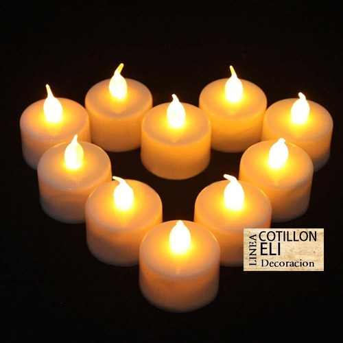 Oferta X 10 Velas Led Luz Calida Decoracion !  Souvenir!