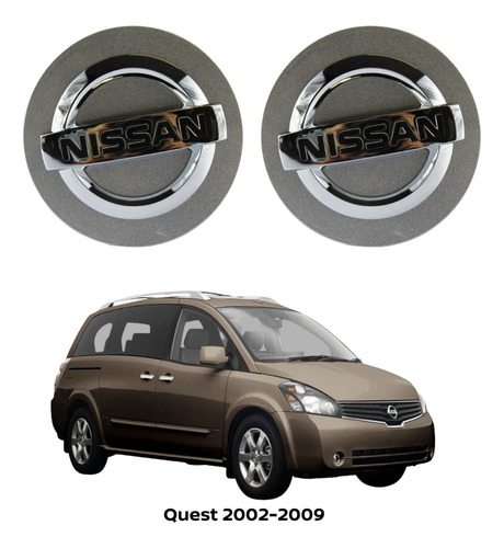 Tapón Centro De Rin 2pz Quest 2003 Nissan