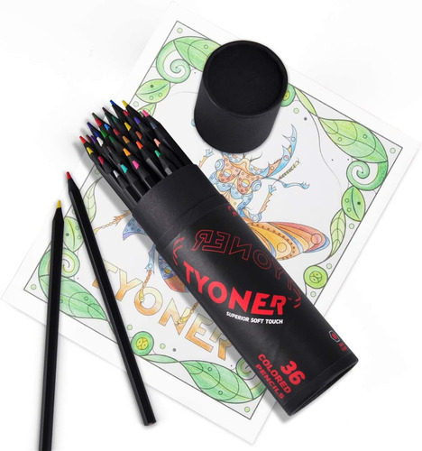 Juego De Creyones Tyoner 36 Colores