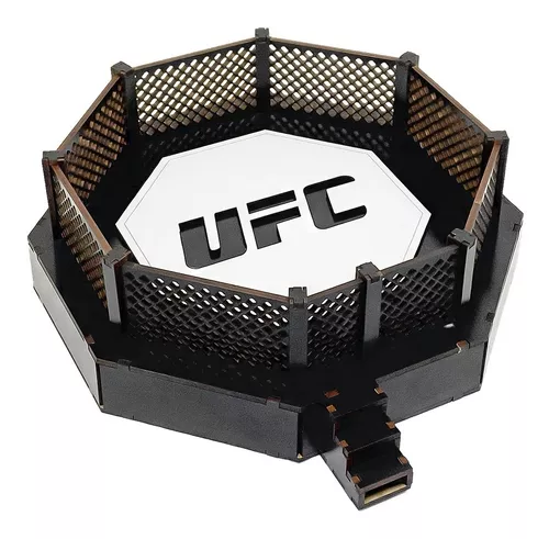 Luta Livre Mma Ring Com 4 Bonecos Miniatura Wwe Championship