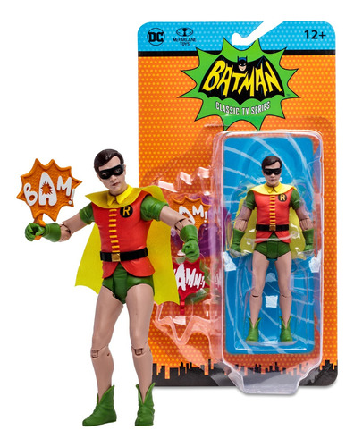 Figura de acción  Robin Batman 66 de McFarlane Toys Retro Collection