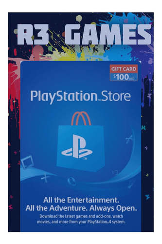 Tarjetas Prepago Playstation Network Card Usa Psn $100