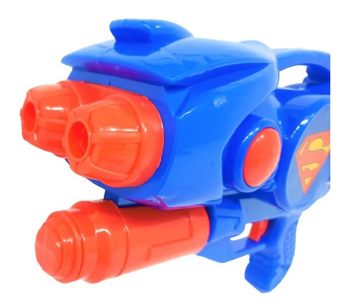 Imagen 3 de 7 de Pistola De Agua 46 Cm Infantil De Superman Jlt 8255
