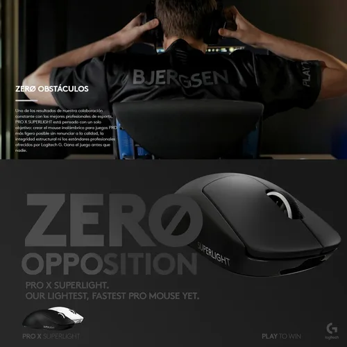 Logitech G Pro X Superlight, Mouse Gamer Inalámbrico