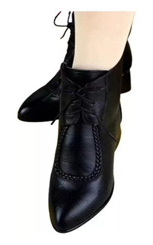 Botines Con Cordones For Mujer Zapatos Casuales Martin,35-40