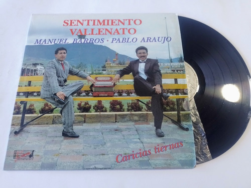 Disco Lp Sentimiento Vallenato / Manuel Barros Pablo Araujo