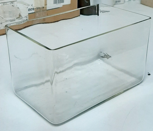 Cubeta De Vidrio Para  Laboratorio De 25x15x15cm Importado
