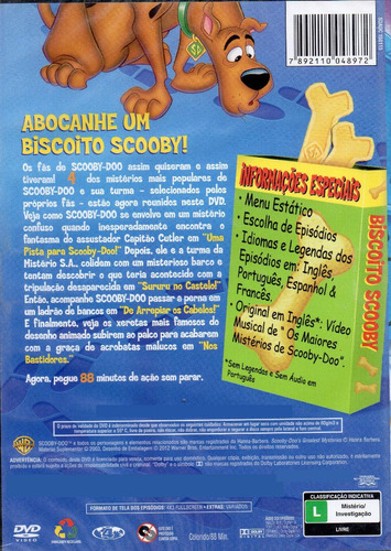 Imagem 2 de 2 de Dvd Os Maiores Mistérios De Scooby-doo - Frete Grátis