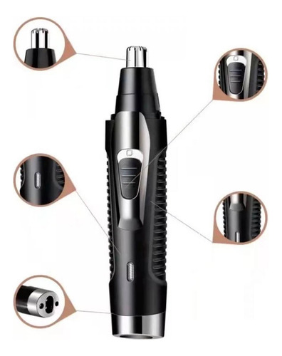 Máquina 2 Em 1 Remover Pelos Barba E Nariz Acabamento E