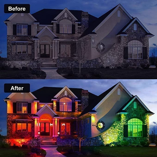 2 Luces Solares Para Jardín Al Aire Libre, Cambio De Color R
