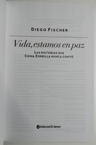 Vida, Estamos En Paz: Las Historias Que China Zorrilla Nc173 (Usado)