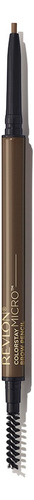 Delineador de cejas revlon colorstay micro brow pencil color dark brown