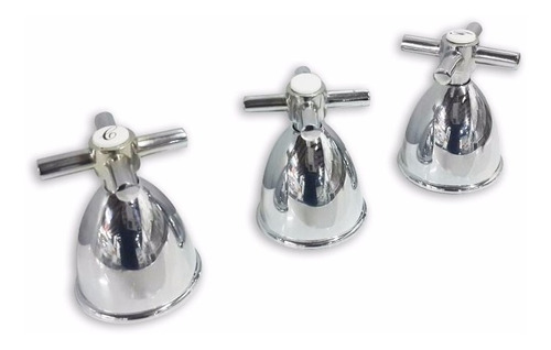 Griferia Bidet Cromado Baño Volante Cruz Metalico Oferta