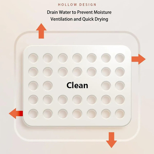 Hu Y Canastas Ducha De Plástico Con Asas De Silicona,