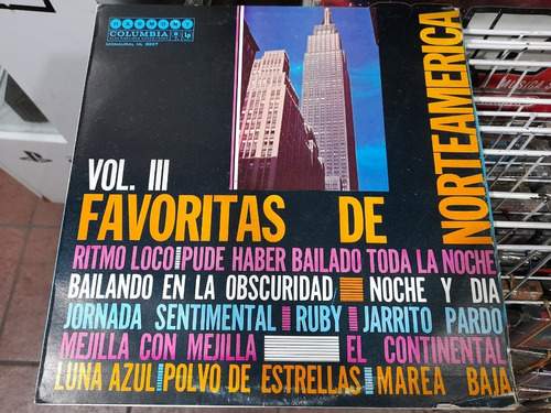 Lp Favoritas De Norteamérica Vol Ii En Acetato,long Play