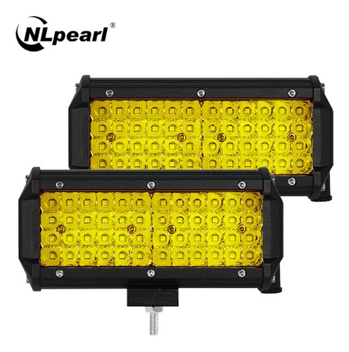 . Par Faros Led Auxiliares 7'' 3000k 144w Offroad Luz .