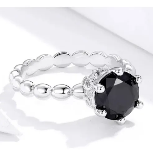 Anillo pandora piedra negra new arrivals