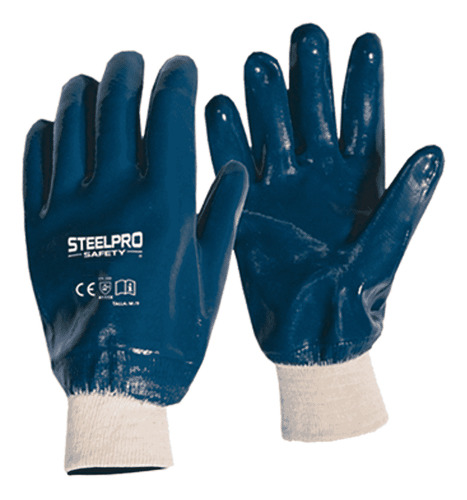 Guantes Nitrilo Puño Elastizado Steelpro - Mundo Trabajo