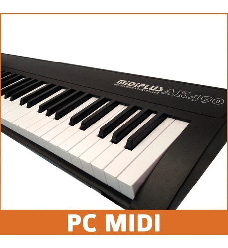 Imagen 2 de 2 de Midiplus Ak490 Teclado Controlador Midi 49 Teclas Sensitivo
