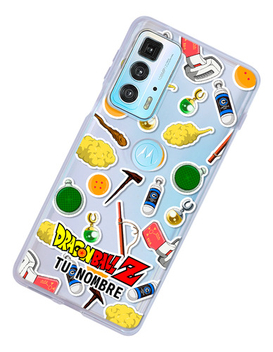 Funda Para Motorola Dragon Ball Z Stickers Con Tu Nombre