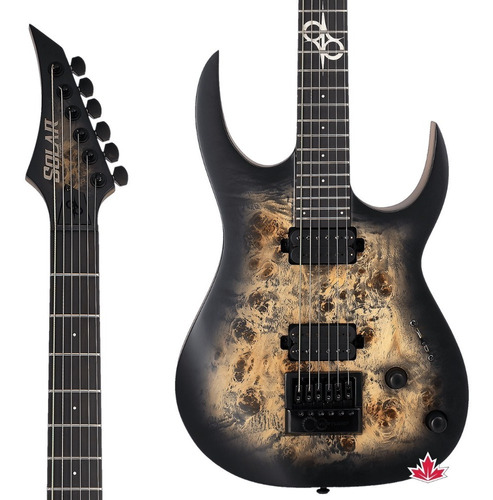 Guitarra 6 Cordas Solar Baritona Poplar Burst Matte S1.6pb27