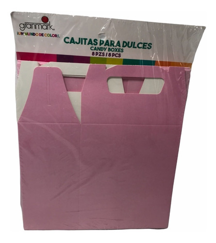 24 Loncheras Rosa Pastel Cajita Dulces Carton Fiesta Bolo Gm