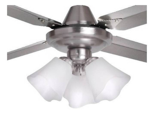 Imagen 2 de 3 de Ventilador de techo Axel AX-VTPOTAR acero inoxidable con 4 palas, 1.2 m de diámetro 220 V