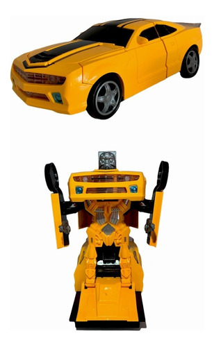 Imagen 1 de 6 de Transformers Bumblebee Auto Robot Convertible Luz Sonido 
