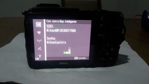 Nikon Aw130 Cooplix Filma Em Hd 1080p Aprova D'água Gps Wifi