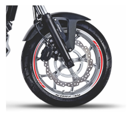 Kit Adesivo Refletivo Para Rodas Friso Moto Honda Nc 750 X 