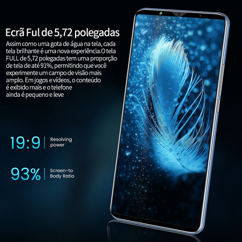 P Teléfono Barato Android Y53 5.0 Ram 512 Mb Rom 4 Gb Negro
