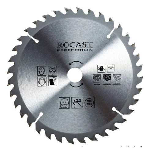 Serra Circular Md Madeira 9.1/4polx24 Dentes 35,0004 Rocast