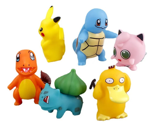 Set Personajes Muñecos Pokemon Pikachu 