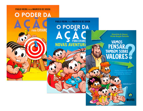 Poder Ação Crianças | Novas Aventuras | Vamos Pensar Valores: Volume 1 Ao 6, De Mario Sergio Cortella | Mauricio De Sousa | Paulo Vieira. Série 1 Editora Cortez | Gente, Capa Mole Em Português, 2023