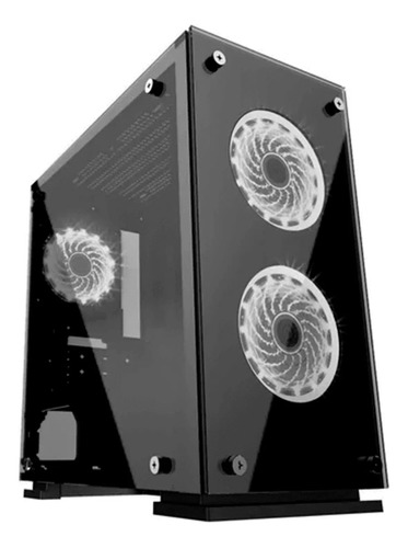 Gabinete Gamemax H605 Ta Mid Tower C/3 Fans Led Branco