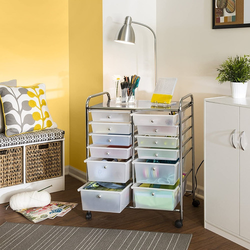 Imagen 7 de 8 de Carrito Organizador 12 Cajones Accesorios Cajonera Multiusos
