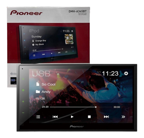 Pantalla Pioneer 6.8 Pulgadas Weblink Bluetooth Dmh-a345bt