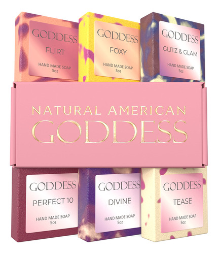 Natural American Goddess - Jabn De Barra Para Mujer, 100% Na