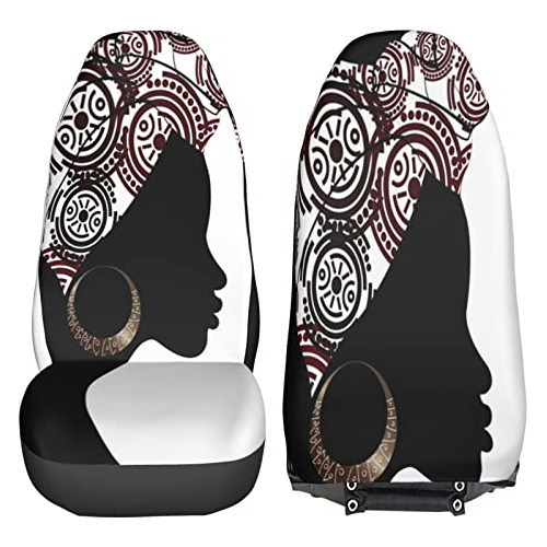 Juego De 2 Fundas Asientos De Coche Diseño De Mujer Af...