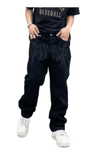 Pantalones negros hombres sale