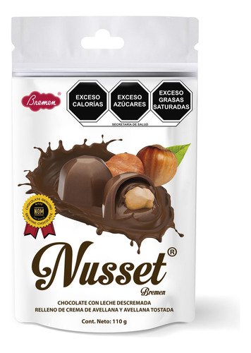 Chocolate Nusset Bremen Bolsa Pouch 110g