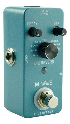 Máquina De Efectos De Audio Guitar Dig M-vave Reverb Pedal S