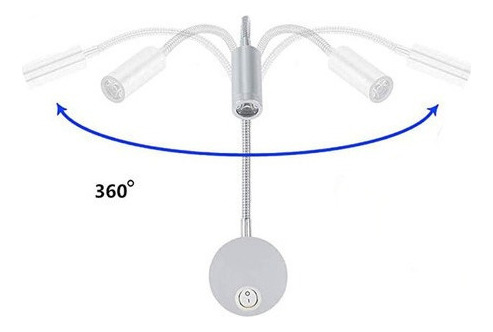 Aplique De Cabecera De Cama Articulada De Lectura Led