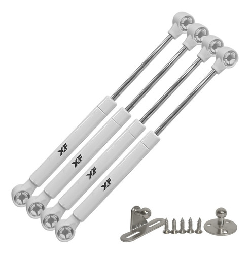 Kit 4 Pistão A Gás 245mm 40n 4kg Amortecedor Porta Armário