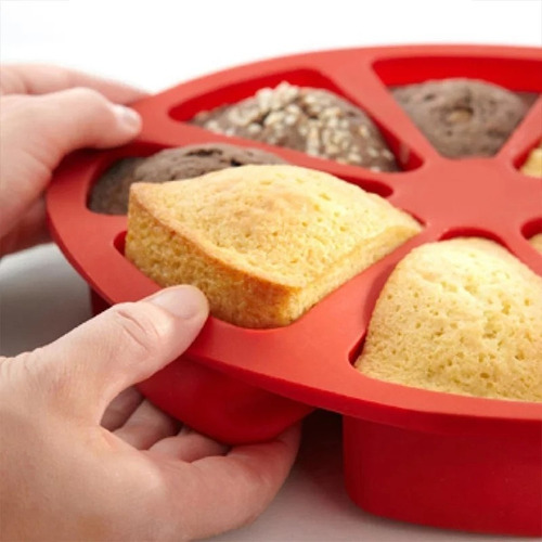 Molde De Silicona Para Hornear Torta Porciones Rectangular