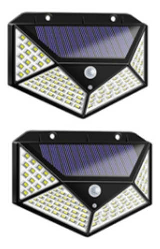 2 Luces Solares Exteriores Iluminadas Con Sensor De Movimien